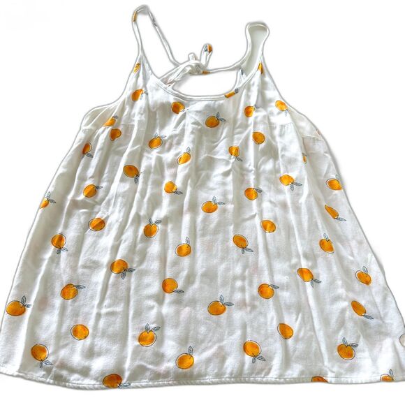 A new Day Tank Top with Oranges Size S A-line white/orange - Picture 1 of 6